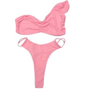 NWT Riot Swim CRUZ top And  NAYA bottom In Blush Color Bikini Set Medium